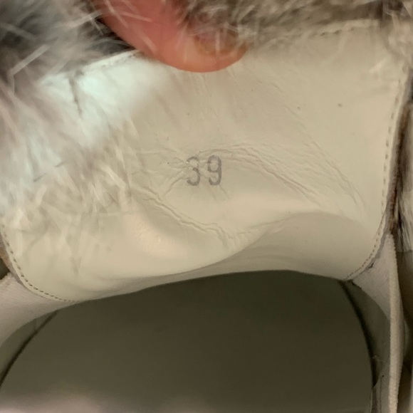 100% authentic Moncler Lucie scarpa sneaker silver metallic fur 39 us 9 - Picture 14 of 16